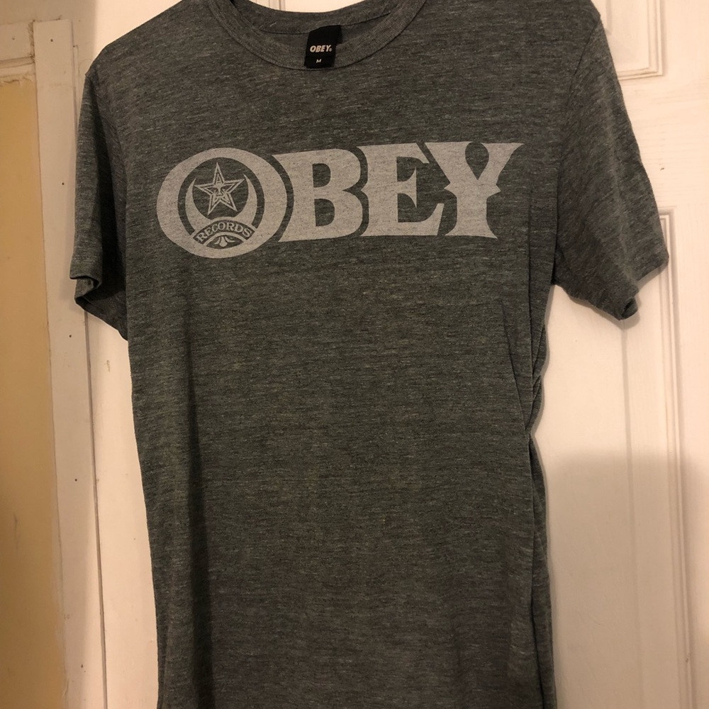 Obey Records Tee Medium